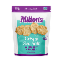 Milton's Baked Crackers, Gluten Free, Crispy Sea Salt - 4.5 Ounce